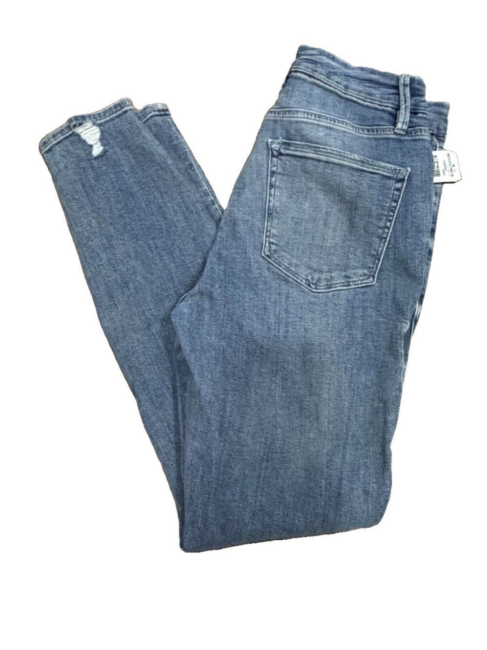 Good American Good Waist Skinny Jeans Style GW899T Blue NWT! Nordstrom
